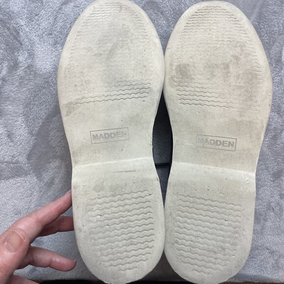 Madden M-Dolyn Denim Chukka Boots Mens 12M Blue Canvas Lace Up Hipster Shoes - Picture 8 of 11